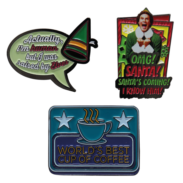 ELF Limited Edition Triple Pin Badge Set 3 Pack of Pins