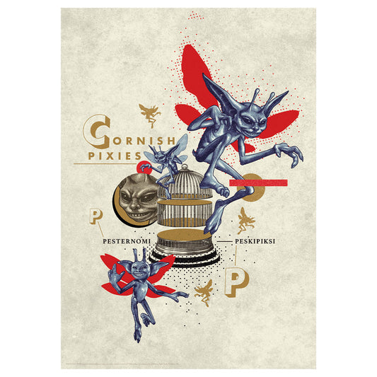 Harry Potter Limited Edition Pixies Art Print Wall Art