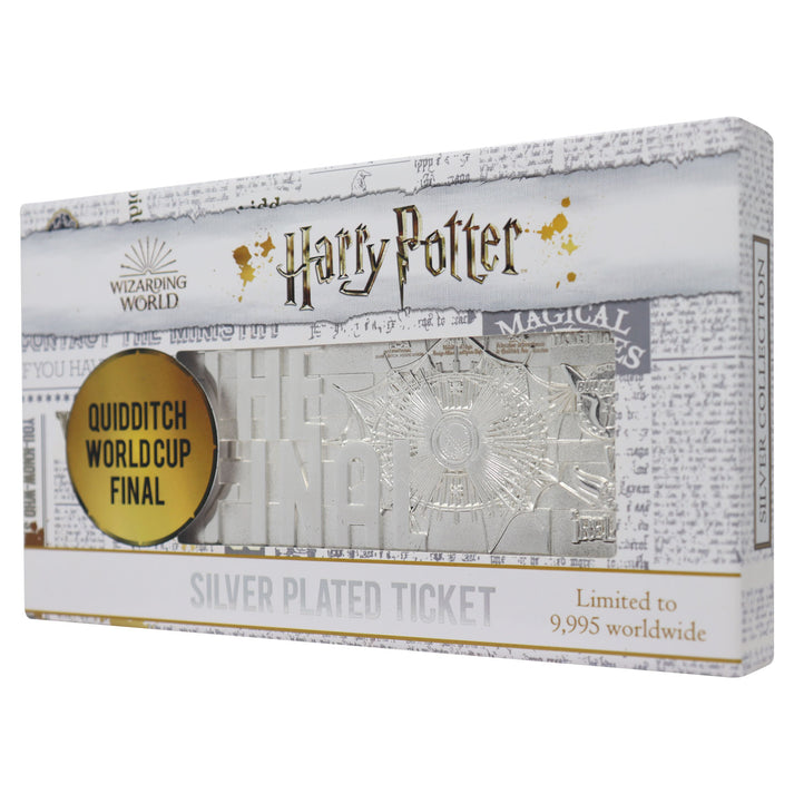 Harry Potter Limited Edition.999 Silver Plated Replica Quidditch World Cup Ticket Ticket
