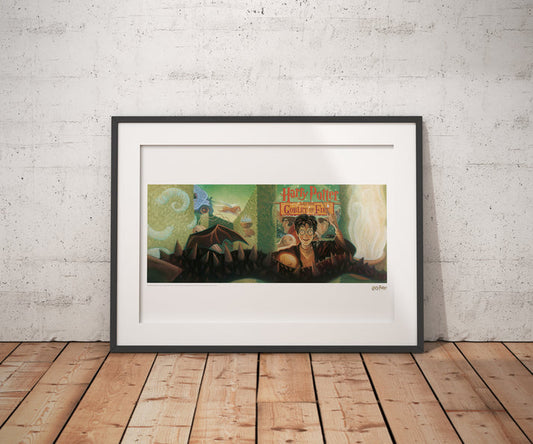 Harry Potter & the Goblet of Fire Book Cover Artwork Limited Edition Art Print Wall Art