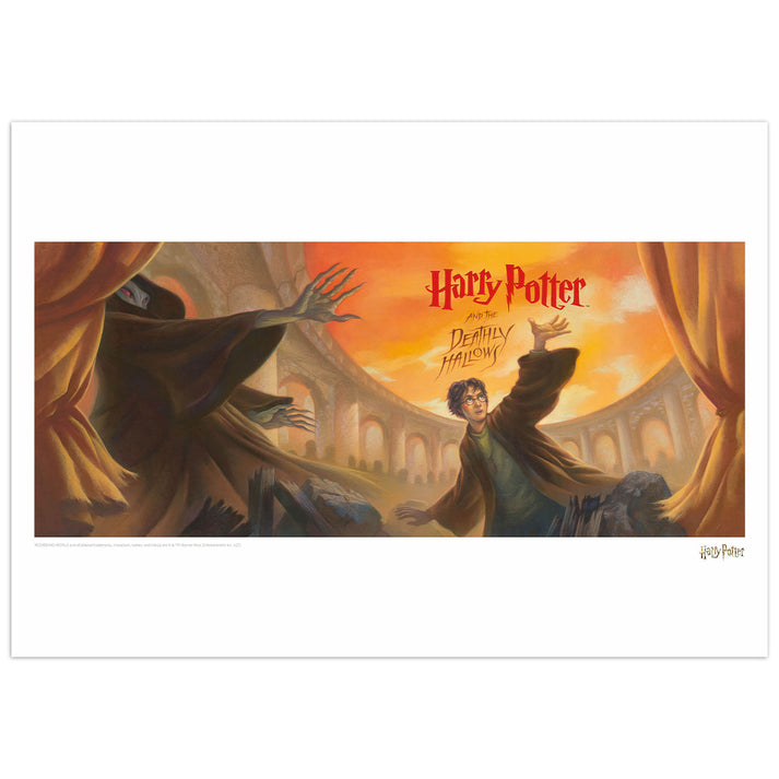Harry Potter & the Deathly Hallows Book Cover Artwork Limited Edition Art Print Wall Art