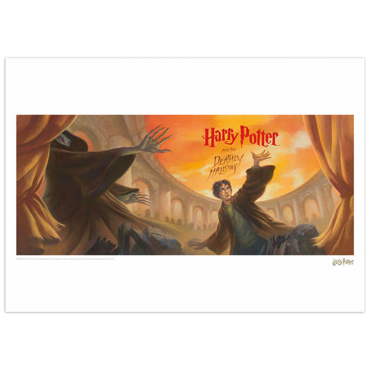 Harry Potter & the Deathly Hallows Book Cover Artwork Limited Edition Art Print Wall Art