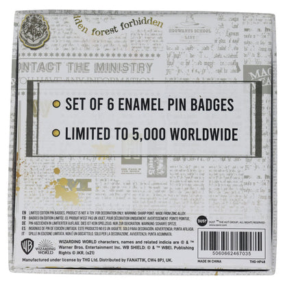 Harry Potter Limited Edition Set of 6 Triwizard Tournament Pin Badges 6 Pack of Pins