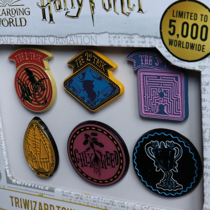 Harry Potter Limited Edition Set of 6 Triwizard Tournament Pin Badges 6 Pack of Pins