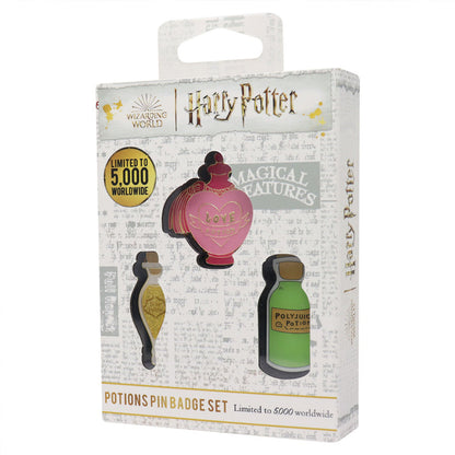 Harry Potter Limited Edition Potions Triple Pin Badge Set 3 Pack of Pins