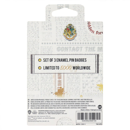 Harry Potter Limited Edition Potions Triple Pin Badge Set 3 Pack of Pins