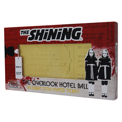 The Shining Limited Edition 24k Gold Plated The Overlook Hotel Ball Ticket Ticket