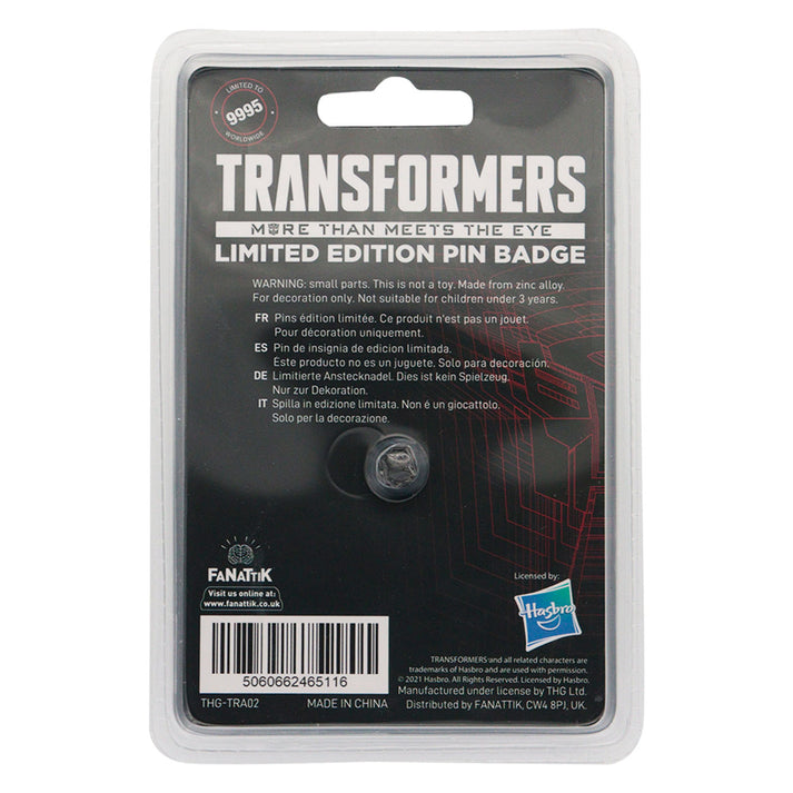 Transformers Limited Edition Pin Badge Pin Badge