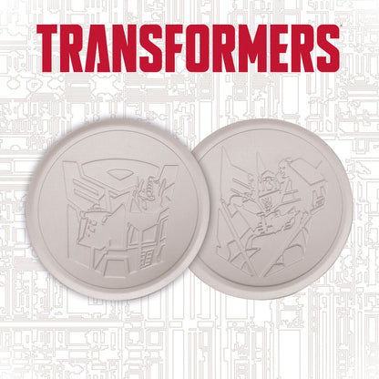 Transformers Set of 4 Embossed Metal Coasters Coasters