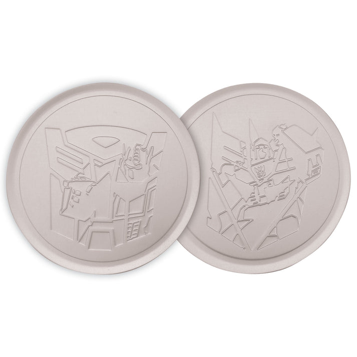 Transformers Set of 4 Embossed Metal Coasters Coasters