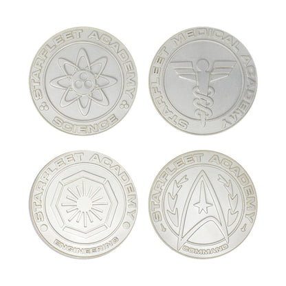 Star Trek Limited Edition.999 Silver Plated Starfleet Divisions Medallion Collection Medallion Set