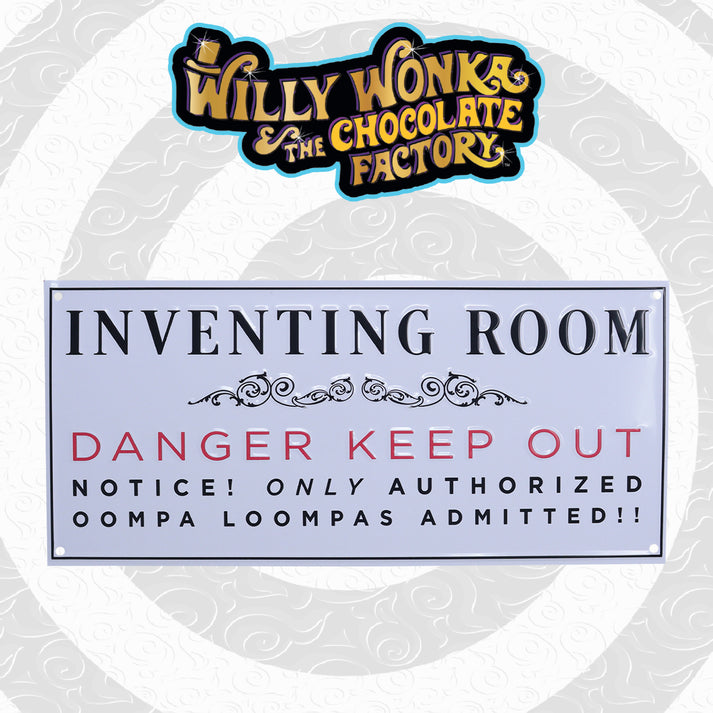 Willy Wonka and the Chocolate Factory Inventing Room Tin Sign Tin Sign