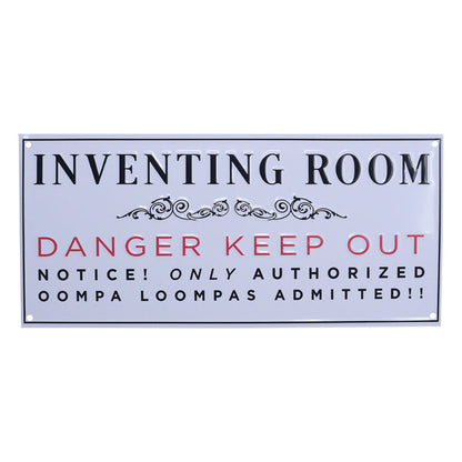 Willy Wonka and the Chocolate Factory Inventing Room Tin Sign Tin Sign
