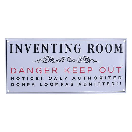 Willy Wonka and the Chocolate Factory Inventing Room Tin Sign Tin Sign