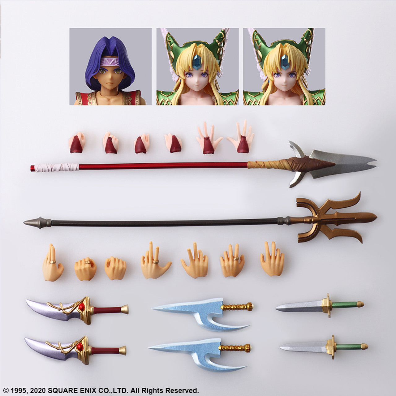 TRIALS OF MANA BRING ARTS ACTION FIGURE - HAWKEYE & RIESZ Figures