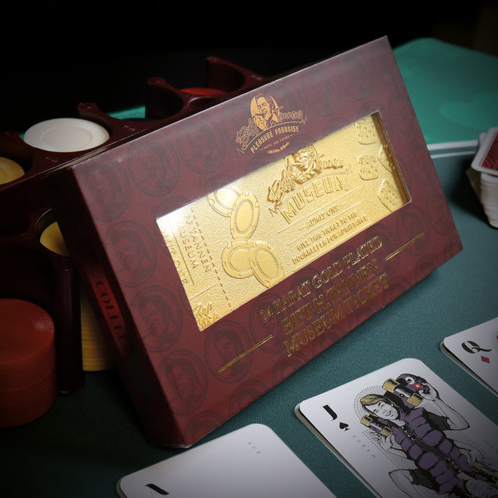 Back to the Future Limited Edition 24k Gold Plated Biff Tannen Museum Entrance Ticket Ticket