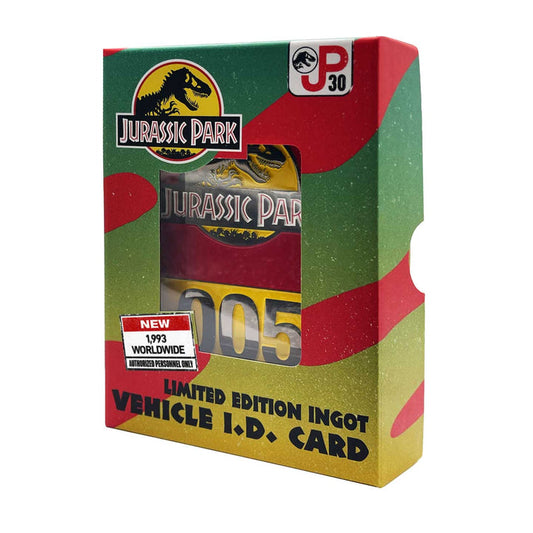 Jurassic Park Limited Edition 30th Anniversary Vehicle I.D Ingot Ingot