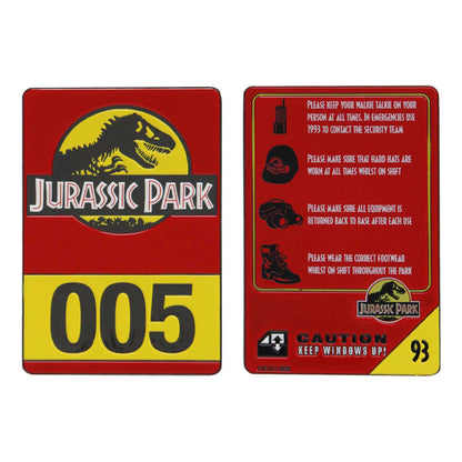Jurassic Park Limited Edition 30th Anniversary Vehicle I.D Ingot Ingot
