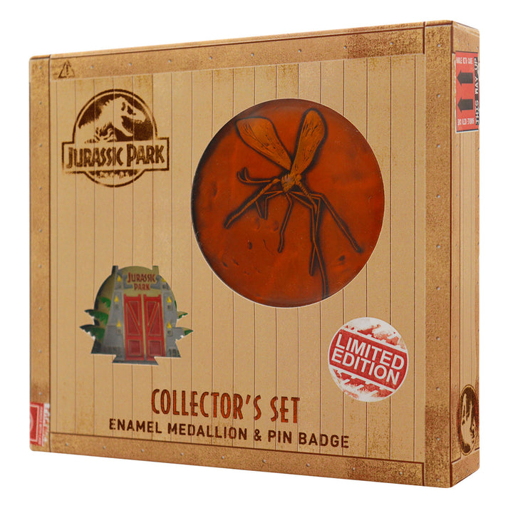 Jurassic Park Medallion and Pin Set Medallion