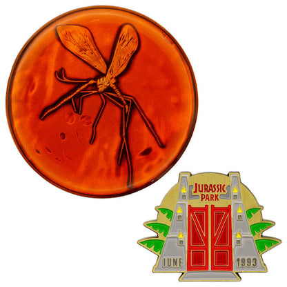 Jurassic Park Medallion and Pin Set Medallion