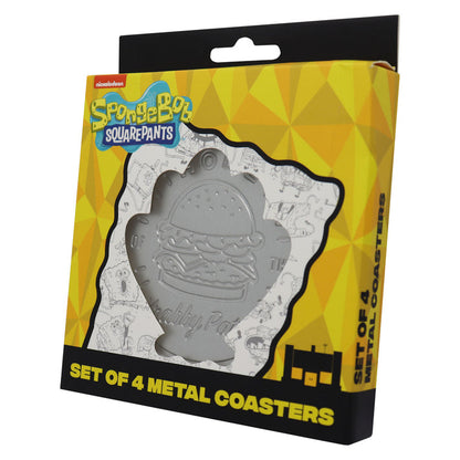 SpongeBob SquarePants Set of 4 Embossed Metal Coasters Coasters