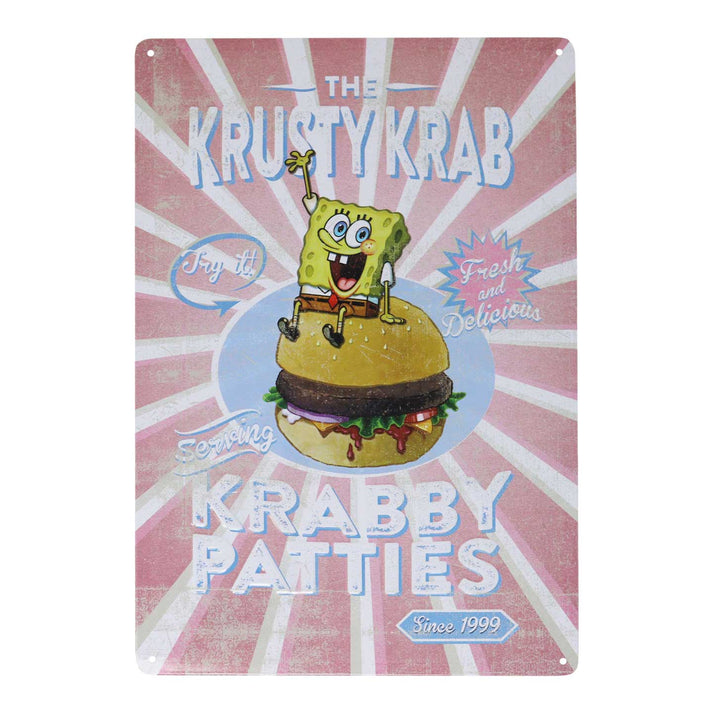 SpongeBob SquarePants Krusty Krab Tin Sign Tin Sign