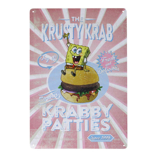 SpongeBob SquarePants Krusty Krab Tin Sign Tin Sign