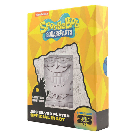 SpongeBob SquarePants 25th Anniversary.999 Silver Plated Ingot Ingot