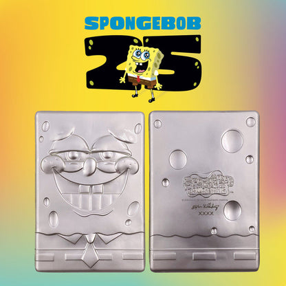 SpongeBob SquarePants 25th Anniversary.999 Silver Plated Ingot Ingot