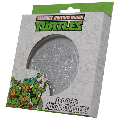 Teenage Mutant Ninja Turtles Set of 4 Embossed Metal Coasters Coasters
