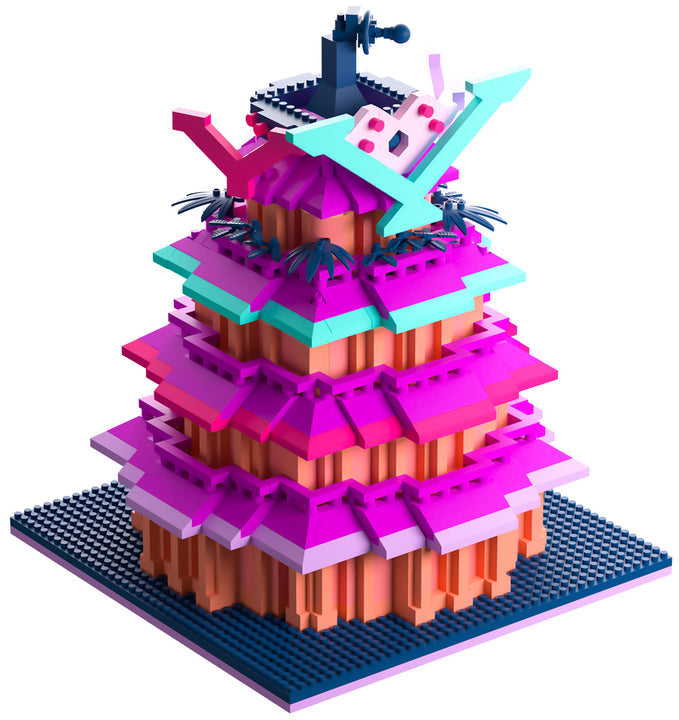 Youtooz - V Tower Brickset - Hazbin Hotel