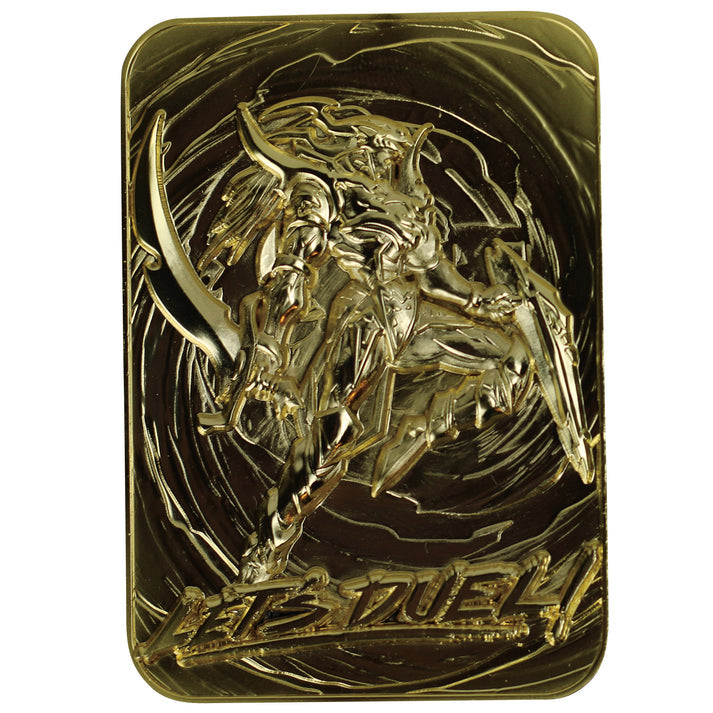 Yu-Gi-Oh! Limited Edition 24k Gold Plated Black Luster Soldier Metal Card Ingot