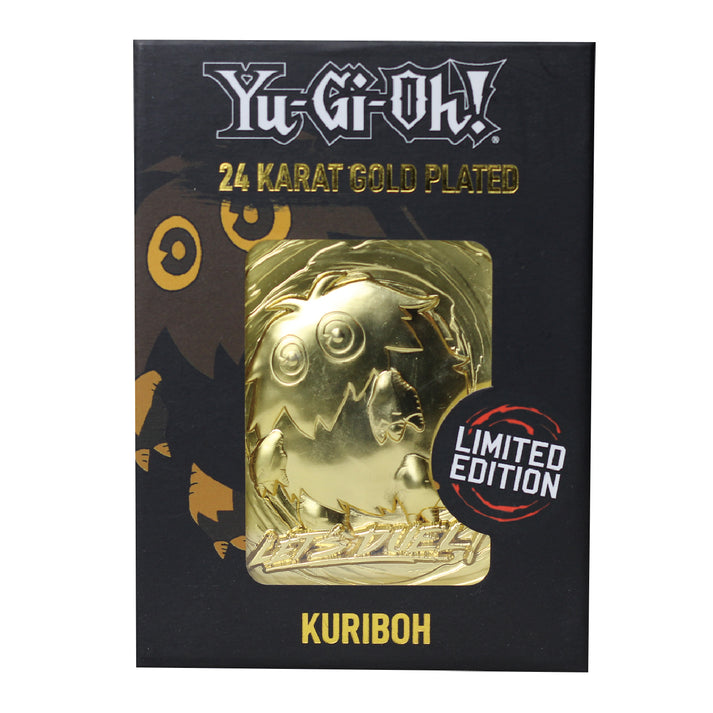 Yu-Gi-Oh! Limited Edition 24k Gold Plated Kuriboh Metal Card Ingot