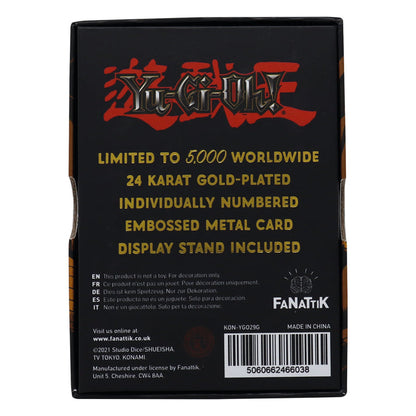 Yu-Gi-Oh! Limited Edition 24k Gold Plated Baby Dragon Metal Card Ingot