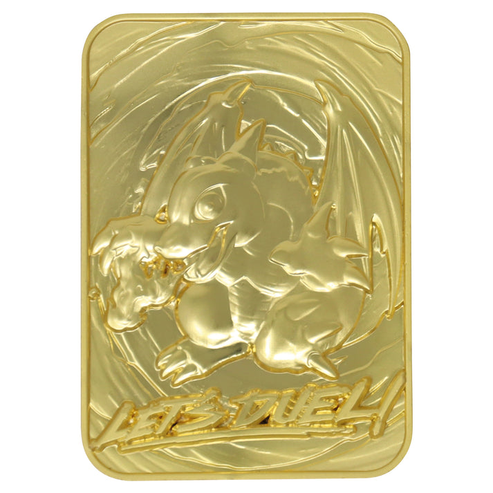 Yu-Gi-Oh! Limited Edition 24k Gold Plated Baby Dragon Metal Card Ingot