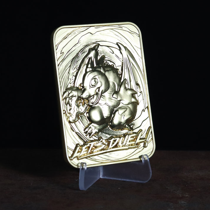 Yu-Gi-Oh! Limited Edition 24k Gold Plated Baby Dragon Metal Card Ingot