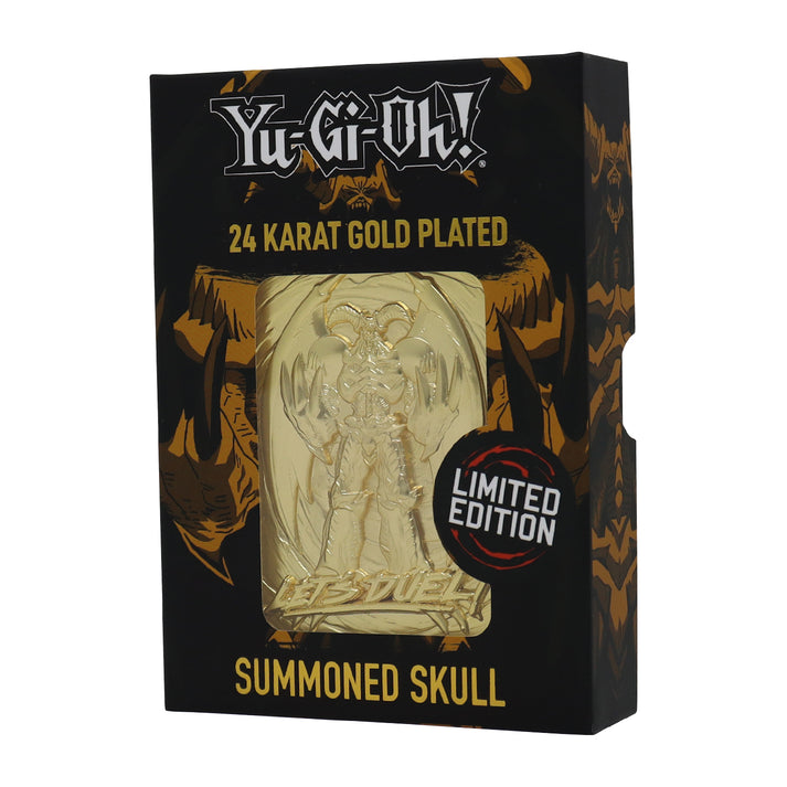 Yu-Gi-Oh! Limited Edition 24k Gold Plated Summoned Skull Metal Card Ingot
