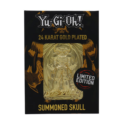 Yu-Gi-Oh! Limited Edition 24k Gold Plated Summoned Skull Metal Card Ingot