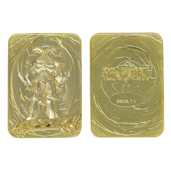 Yu-Gi-Oh! Limited Edition 24k Gold Plated Summoned Skull Metal Card Ingot