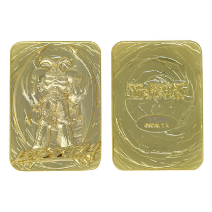 Yu-Gi-Oh! Limited Edition 24k Gold Plated Summoned Skull Metal Card Ingot