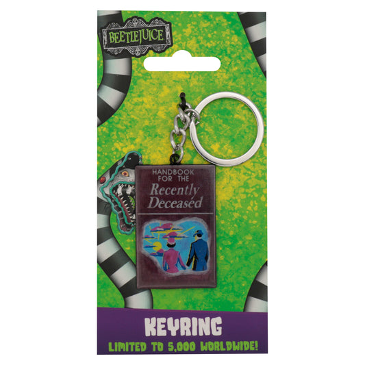 Beetlejuice Handbook of the Recently Deceased Keyring Key Ring