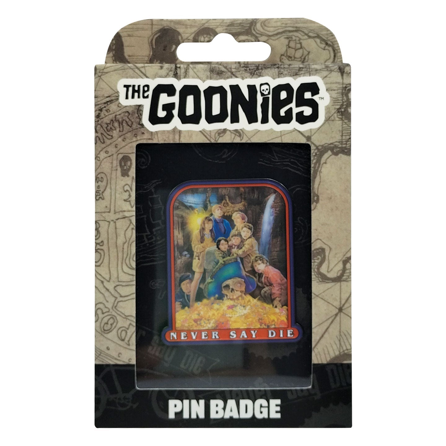 The Goonies 40th Anniversary Never Say Die Pin Badge