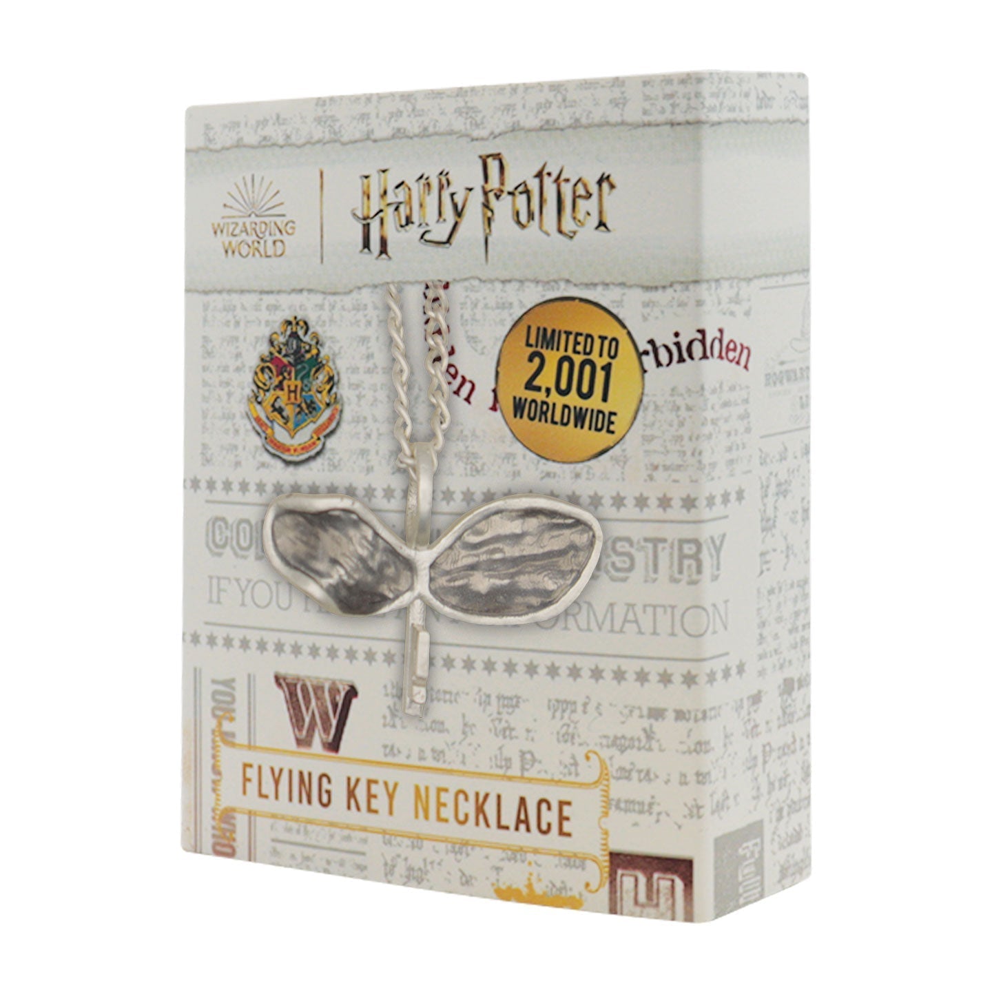 Harry Potter.999 Silver Plated Flying Key Necklace Necklace