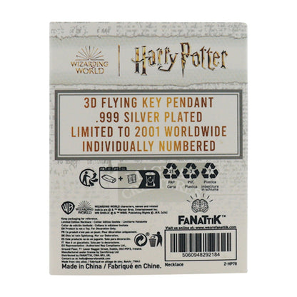 Harry Potter.999 Silver Plated Flying Key Necklace Necklace