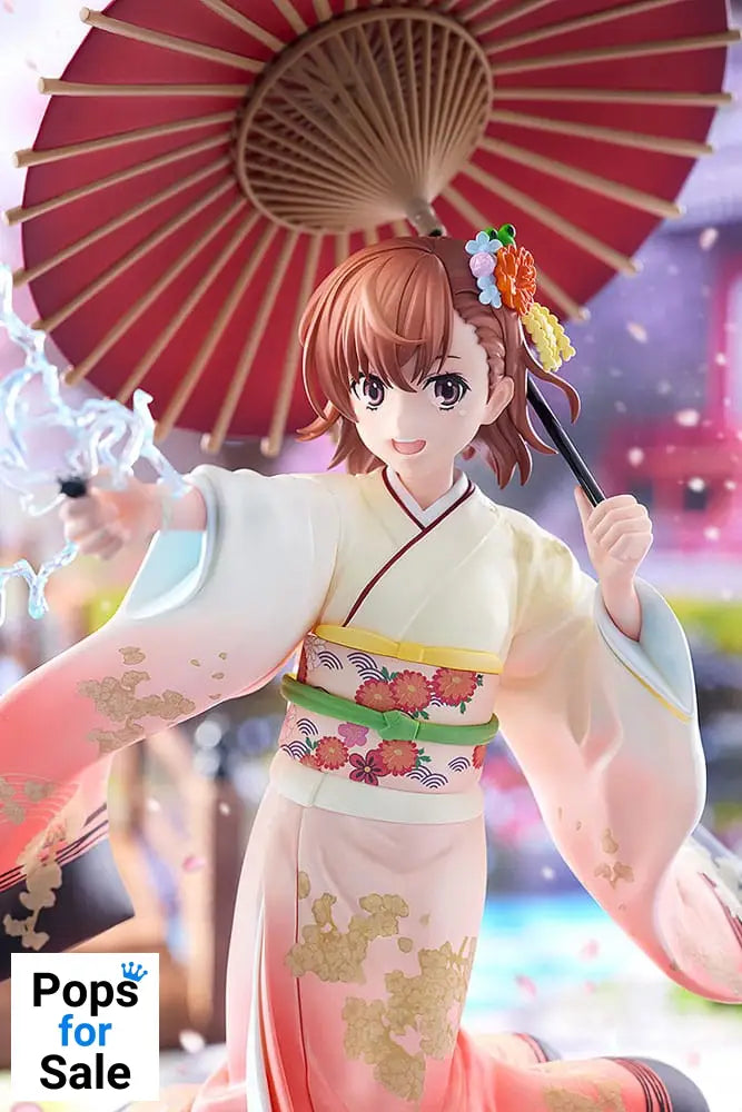A Certain Scientific Railgun T Statue 1/7 Mikoto Misaka Furisode Kimono Ver. 28 cm