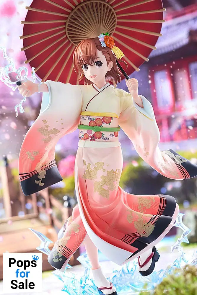 A Certain Scientific Railgun T Statue 1/7 Mikoto Misaka Furisode Kimono Ver. 28 cm