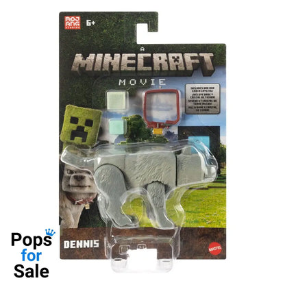 A Minecraft Movie Action Figure Dennis the Wolf 10 cm