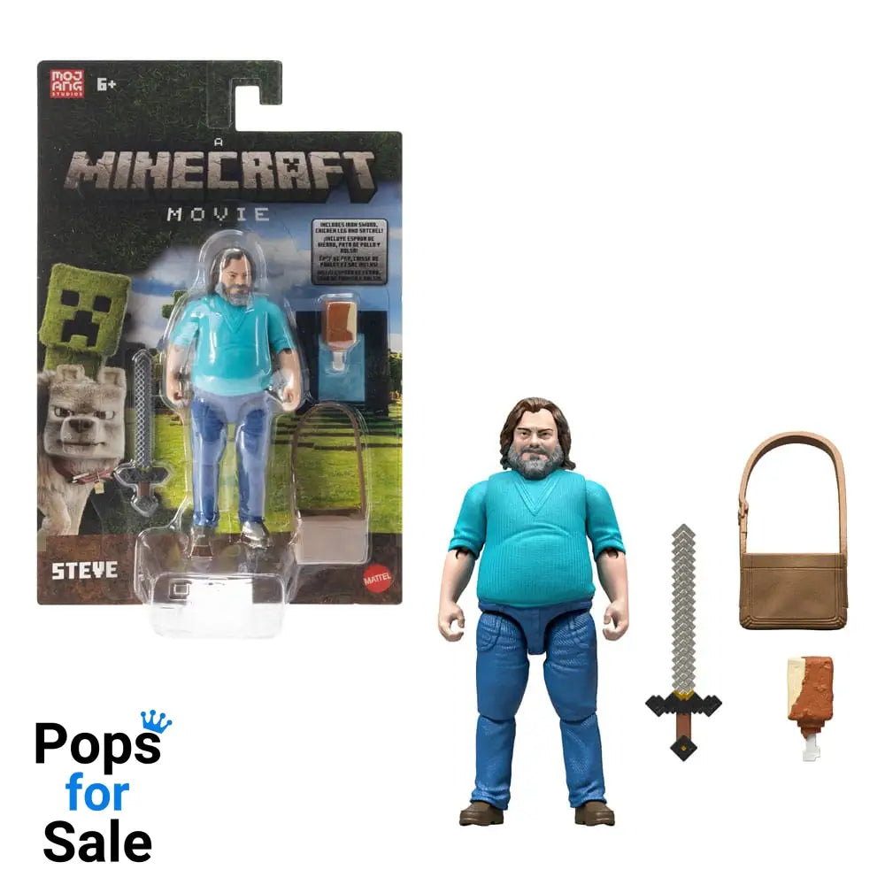 A Minecraft Movie Action Figure Steve 10 cm