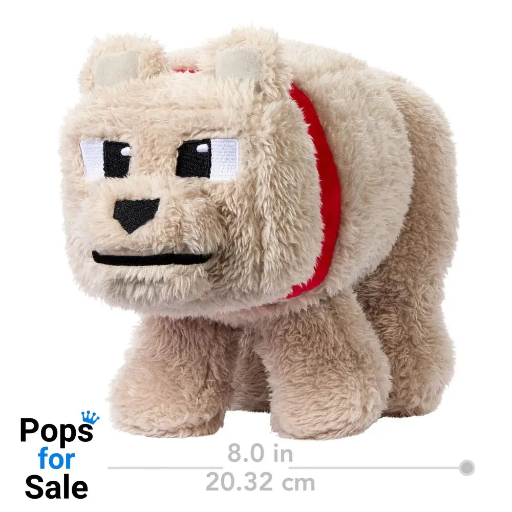 A Minecraft Movie Plush Figure Dennis the Wolf 20 cm Plushes