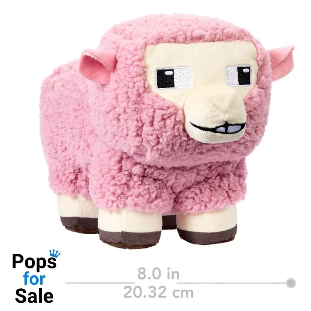 A Minecraft Movie Plush Figure Pink Sheep 20 cm Plushes